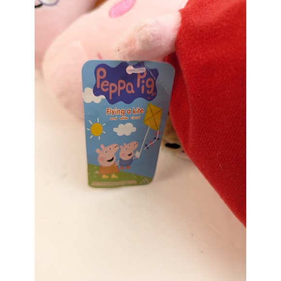 Peppa Pig Plush Toys Set 3 Characters George Suzy Rebecca Lamb Daddy Pig - Picture 6 of 9